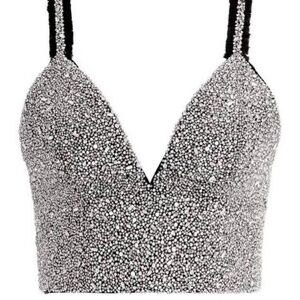 Alice + Olivia Carli Embellished Bra Top